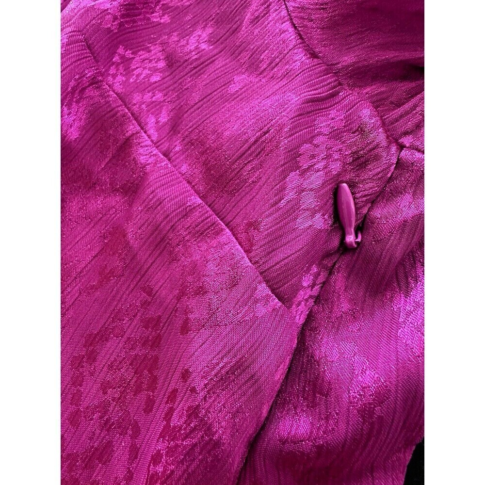 Michael Kors Women's Mini Dress Snake Print Jacquard Faux Wrap Deep Fuchsia 3X - Picture 11 of 12